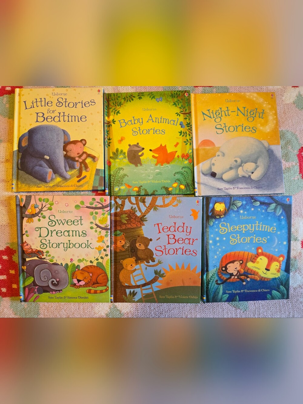 Usborne Baby’s Bedtime Story Box by Sam Taplin 6 Small Hardcover Books